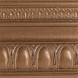 Modern Masters Metallic Paint - Antique Bronze painted on a piece of trim