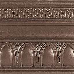 Modern Masters Metallic Paint - Statuary Bronze painted on a piece of trim