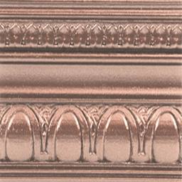 Modern Masters Metallic Paint - Rose Gold painted on a piece of trim