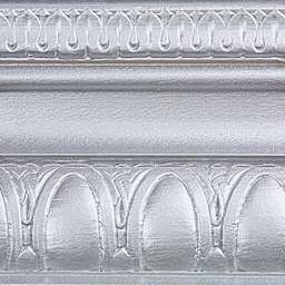 Modern Masters Metallic Paint - Platinum painted on a piece of trim