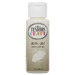 Testors Craft Acrylic Paint - White, 2 oz Bottle