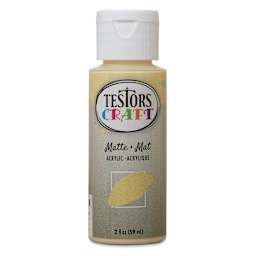 Testors Craft Acrylic Paint - French Vanilla, 2 oz Bottle
