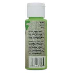 Testors Craft Acrylic Paint - Avocado, 2 oz back of bottle