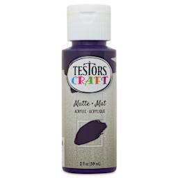Testors Craft Acrylic Paint - Plum, 2 oz Bottle