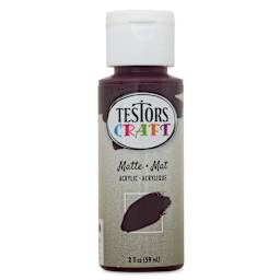 Testors Craft Acrylic Paint - Dark Plum, 2 oz Bottle