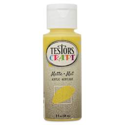Testors Craft Acrylic Paint - Sunshine, 2 oz Bottle