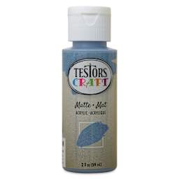 Testors Craft Acrylic Paint - Blue Fog, 2 oz Bottle