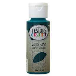 Testors Craft Acrylic Paint - Deep Sea, 2 oz Bottle