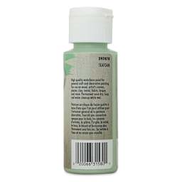 Testors Craft Acrylic Paint - Seafoam, back of a 2 oz Bottle