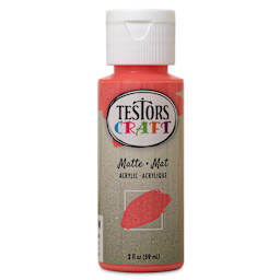 Testors Craft Acrylic Paint - Coral Cove, 2 oz Bottle