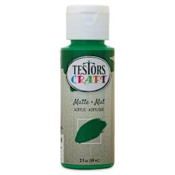 Testors Craft Acrylic Paint - Green, 2 oz Bottle
