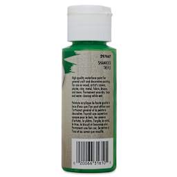 Testors Craft Acrylic Paint - Shamrock, back of a 2 oz Bottle