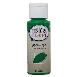 Testors Craft Acrylic Paint - Shamrock, 2 oz Bottle