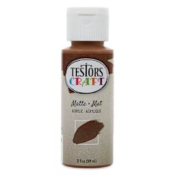 Testors Craft Acrylic Paint - Brownie, 2 oz Bottle