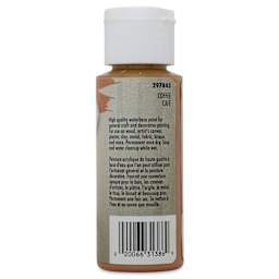 Testors Craft Acrylic Paint - Coffee, back of 2 oz Bottle