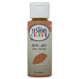 Testors Craft Acrylic Paint - Coffee, 2 oz Bottle