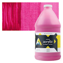 Art Alternatives Economy Acrylic - Magenta, 1.9 L bottle and swatch
