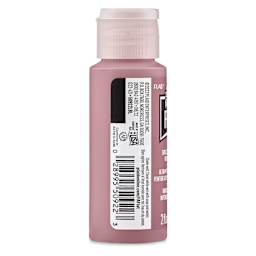 FolkArt Flat Ultra Matte Acrylic Paint - Cinder Rose, 2 oz, back of bottle