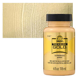 FolkArt Treasure Gold Acrylic Paint - Mayan Gold, 4 oz Jar