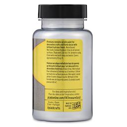 FolkArt Treasure Gold Acrylic Paint - Platinum, 4 oz Jar, back