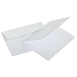 Paper Accents Super Value Cards and Envelopes - Single White color Card and Envelope shown