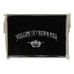 Original Crown Mill Flat Mini Cards and Envelopes - Black, Pkg of 10 (in package)