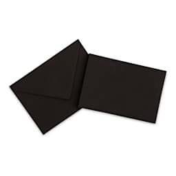 Original Crown Mill Folded Cards - Black, Pkg of 10 (card and envelope)