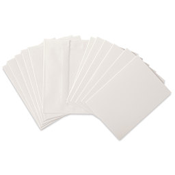 Strathmore 300 Series Bristol Cards and Envelopes - Full Size, Pkg of 6, fanned out