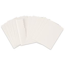 Strathmore 300 Series Mixed Media Cards and Envelopes - Announcement Size, Pkg of 6, fanned out