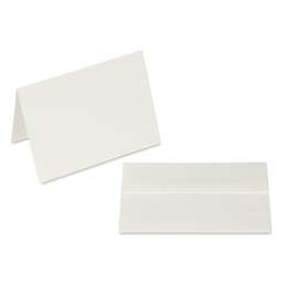 Strathmore 400 Series Bristol Cards and Envelopes - Full Size, Pkg of 50, single card and envelope