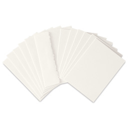 Strathmore 400 Series Mixed Media Cards and Envelopes - Announcement Size, Pkg of 6, fanned out