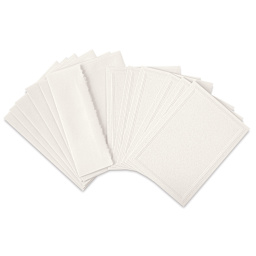 Strathmore Photo Mount Cards and Envelopes - Classic Emboss, Pkg of 6, contents fanned out