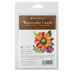 Strathmore 400 Series Watercolor Cards and Envelopes - Announcement Size, front of the packaging