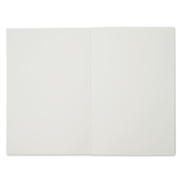 Pacific Arc Sketchbook - Black, 5.6" x 8.2", open