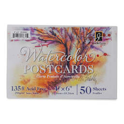 Richeson Watercolor Postcards - 4" x 6", Pkg of 50 (in packaging)