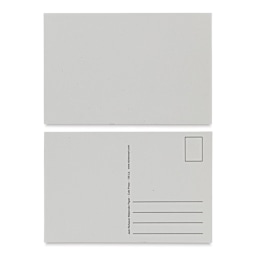 Richeson Watercolor Postcards - 4" x 6", Pkg of 50 (front and back of postcards)