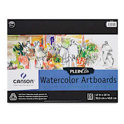 Canson Plein Air Watercolor Artboard - 12" x 16", 10 Sheets