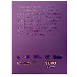 Heavyweight Synthetic Paper 10 Sheet Pad 9" x 12" Front Cover of Pad