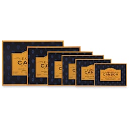 L’Aquarelle Canson Héritage Watercolor Paper - Several sizes of Cold press Blocks shown
