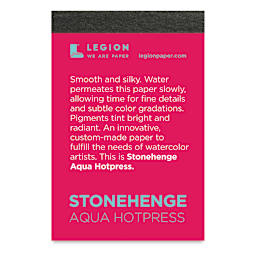 Legion Stonehenge Aqua Mini Pad - Hot Press, 140 lb, 10 Sheets, front cover