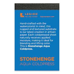 Legion Stonehenge Aqua Watercolor Block - Cold Press, 14" x 20", 140 lb, 15 sheets