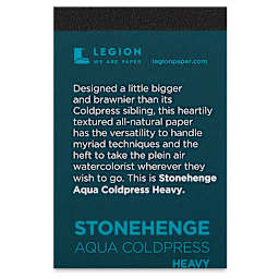 Legion Stonehenge Aqua Mini Pad - Cold Press, 300 lb, 5 Sheets, front cover