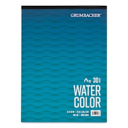 Grumbacher Watercolor Tapebound Pad - 11" x 15", 30 Sheets, 140 lb front cover