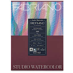Fabriano Studio Watercolor Paper - 12" x 18", Pkg of 100 Sheets, Cold Press, front cover