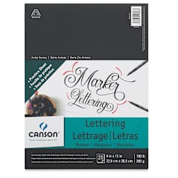 Canson Lettering Pad - Top cover of Pad for Marker
