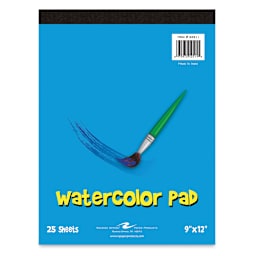 Roaring Spring Watercolor Pad - Front view of Tapebound pad