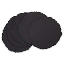 Shizen Black Watercolor Paper - 8" Round, Cold Press/Rough, 5 Sheet Pkg