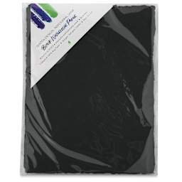 Shizen Black Watercolor Paper - 9" x 12",  Cold Press/Rough, 5 Sheet Pkg in package
