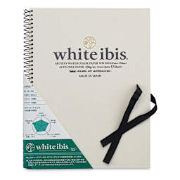 Holbein White Ibis Watercolor Book - 9" x 6-1/4", Spiral Bound