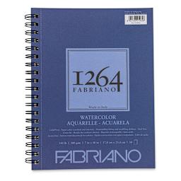 Fabriano 1264 Watercolor Pad, 7" x 10", Spiral, 30 Sheets, Portrait